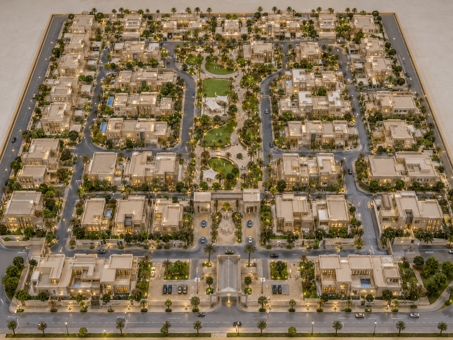 فناء أعمال حديث ومتعدد الاستخدامات في مدينة الخبر